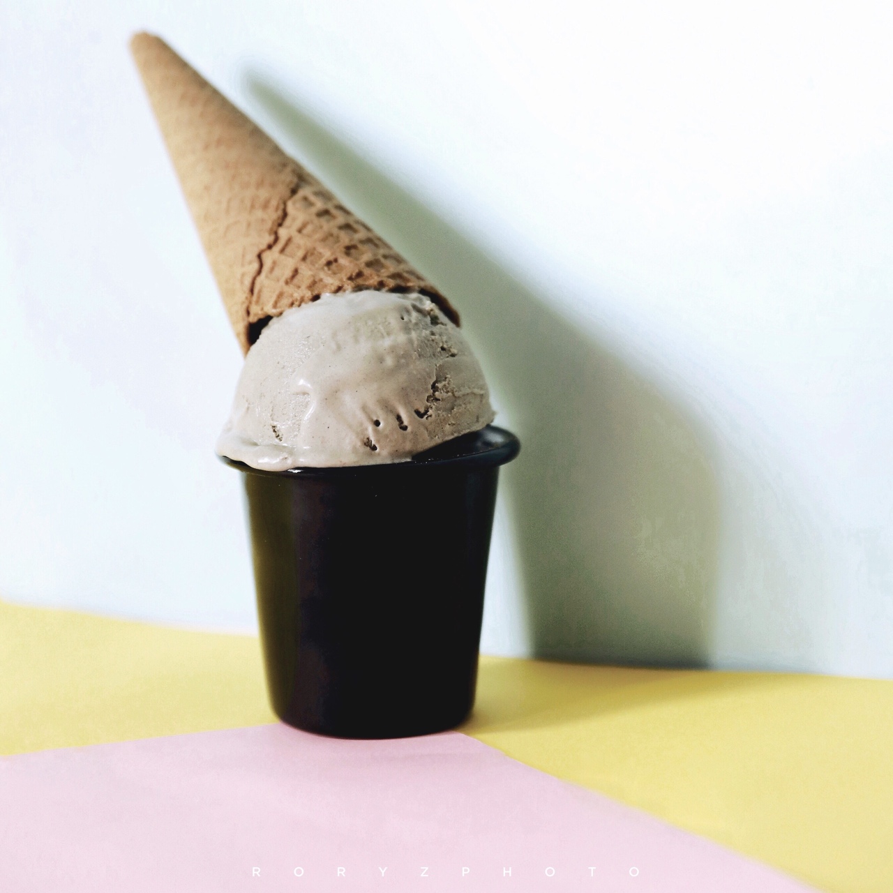 黑芝麻酱冰淇淋