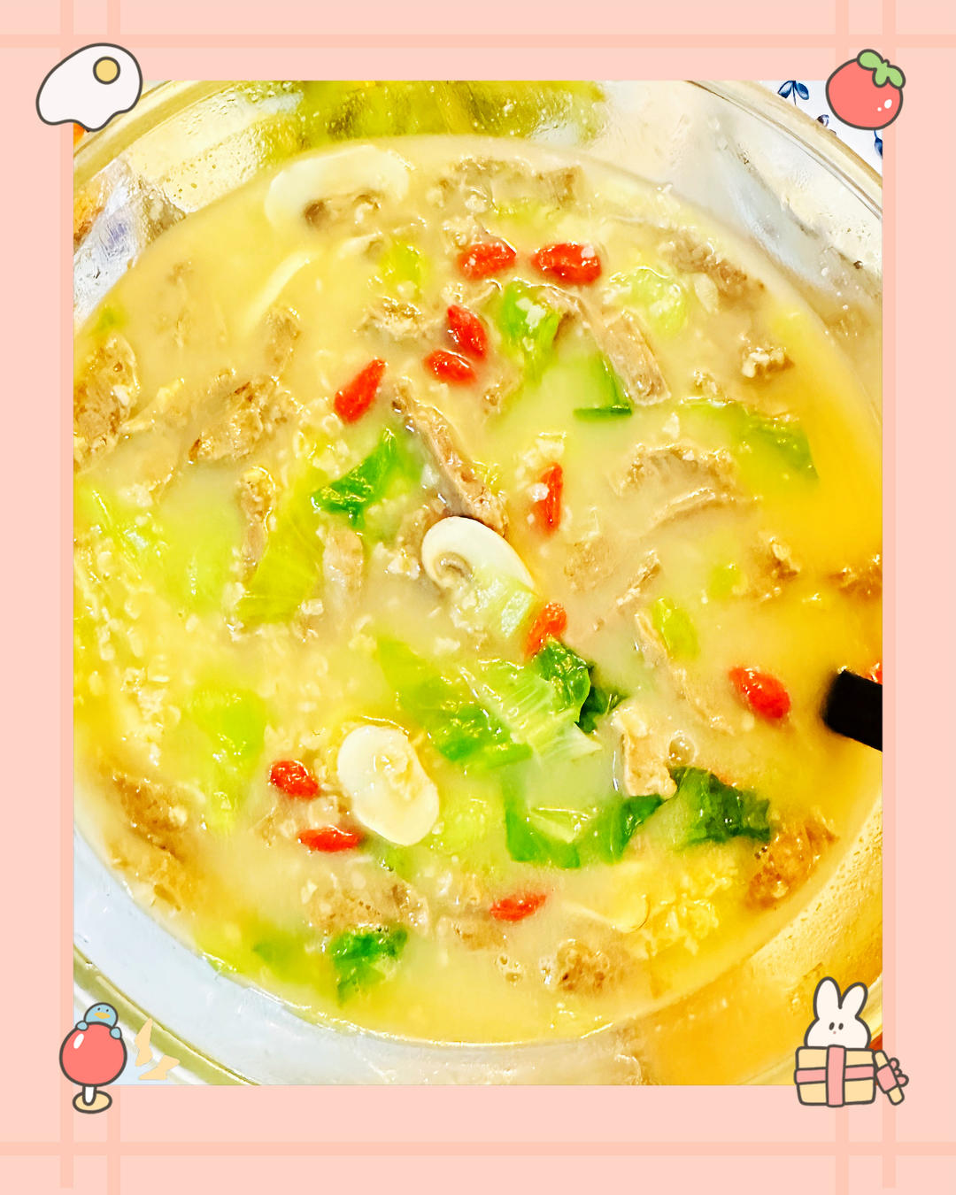 （减脂餐）牛肉丸蔬菜燕麦粥