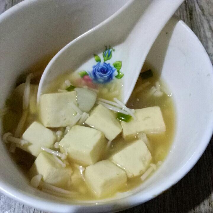 金针菇豆腐羹