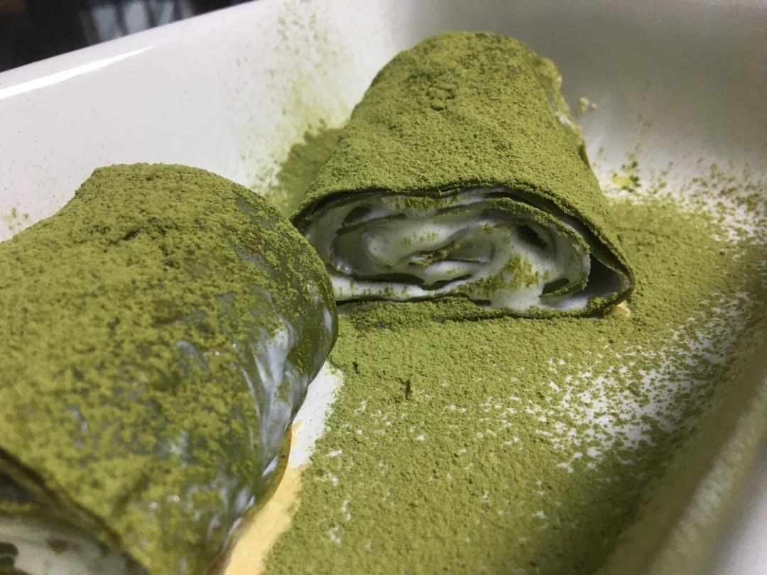 抹茶毛巾卷