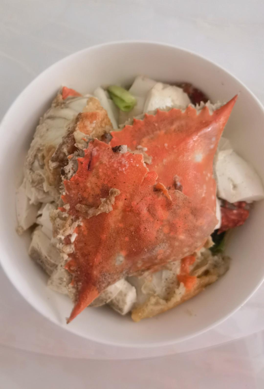 白蟹豆腐煲