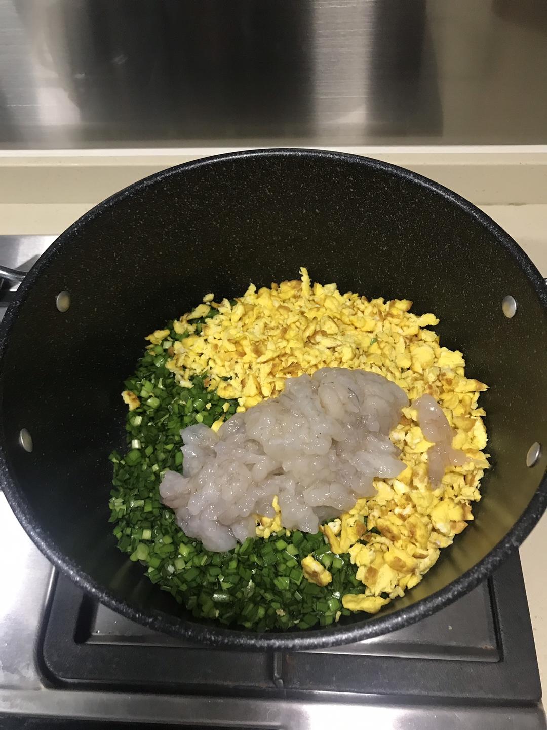 韭菜鸡蛋虾仁水饺