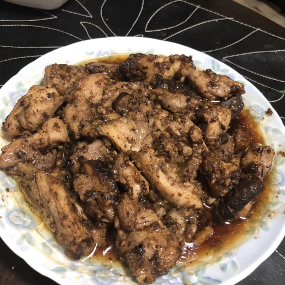 蒜香豆豉蒸滑鸡