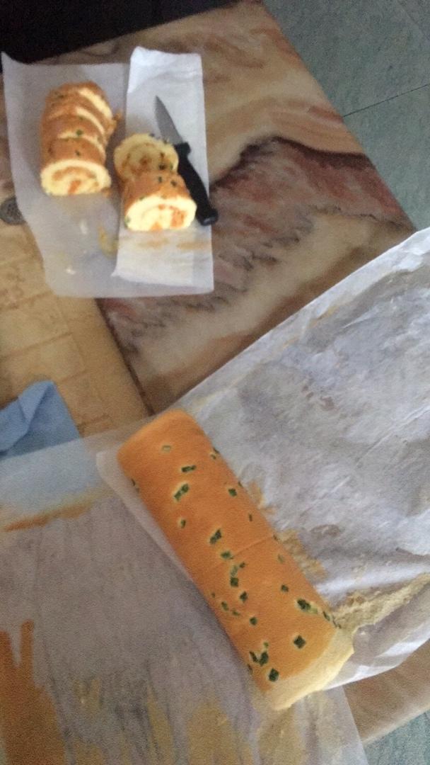 香葱肉松卷 蛋糕卷-无敌美味