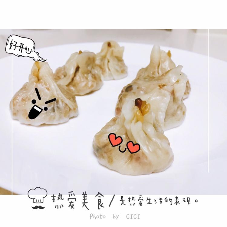 饺子皮咸蛋黄烧麦