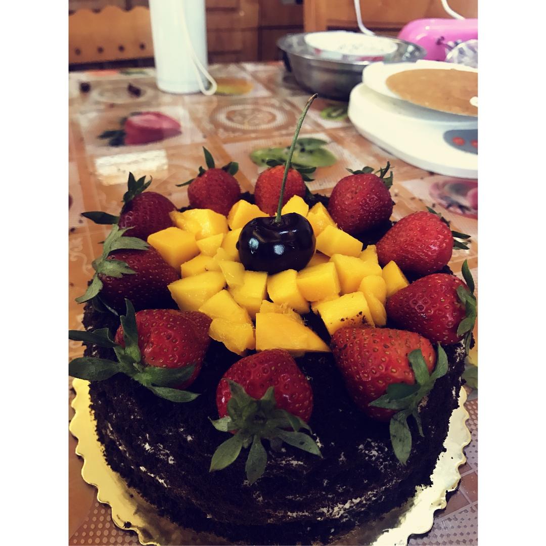 奥利奥水果奶油蛋糕