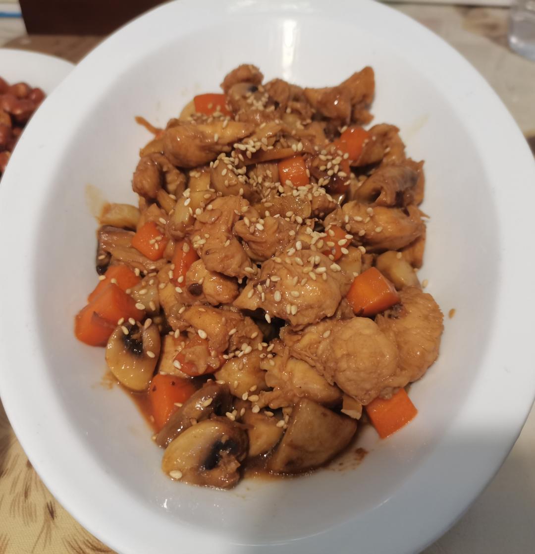 口蘑鸡胸肉