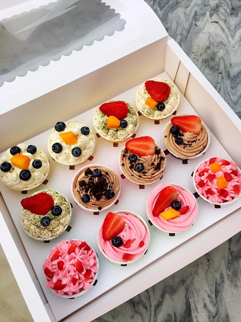 软绵绵戚风纸杯蛋糕