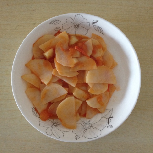西红柿炒土豆片