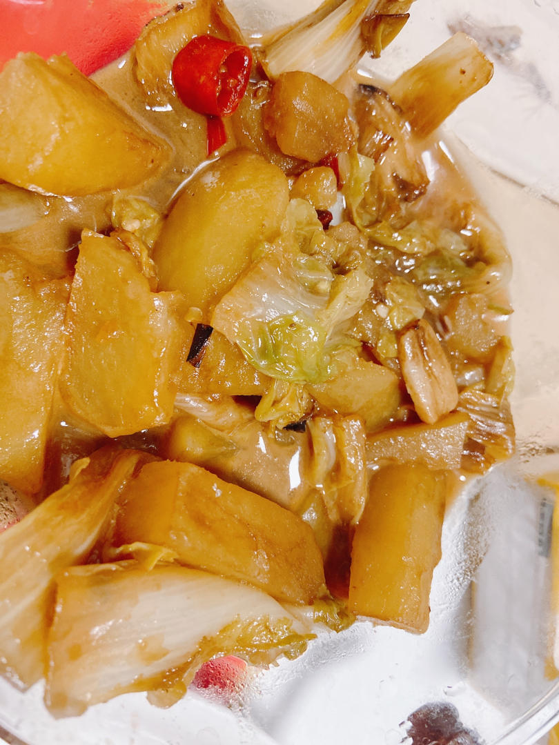 白菜炖土豆