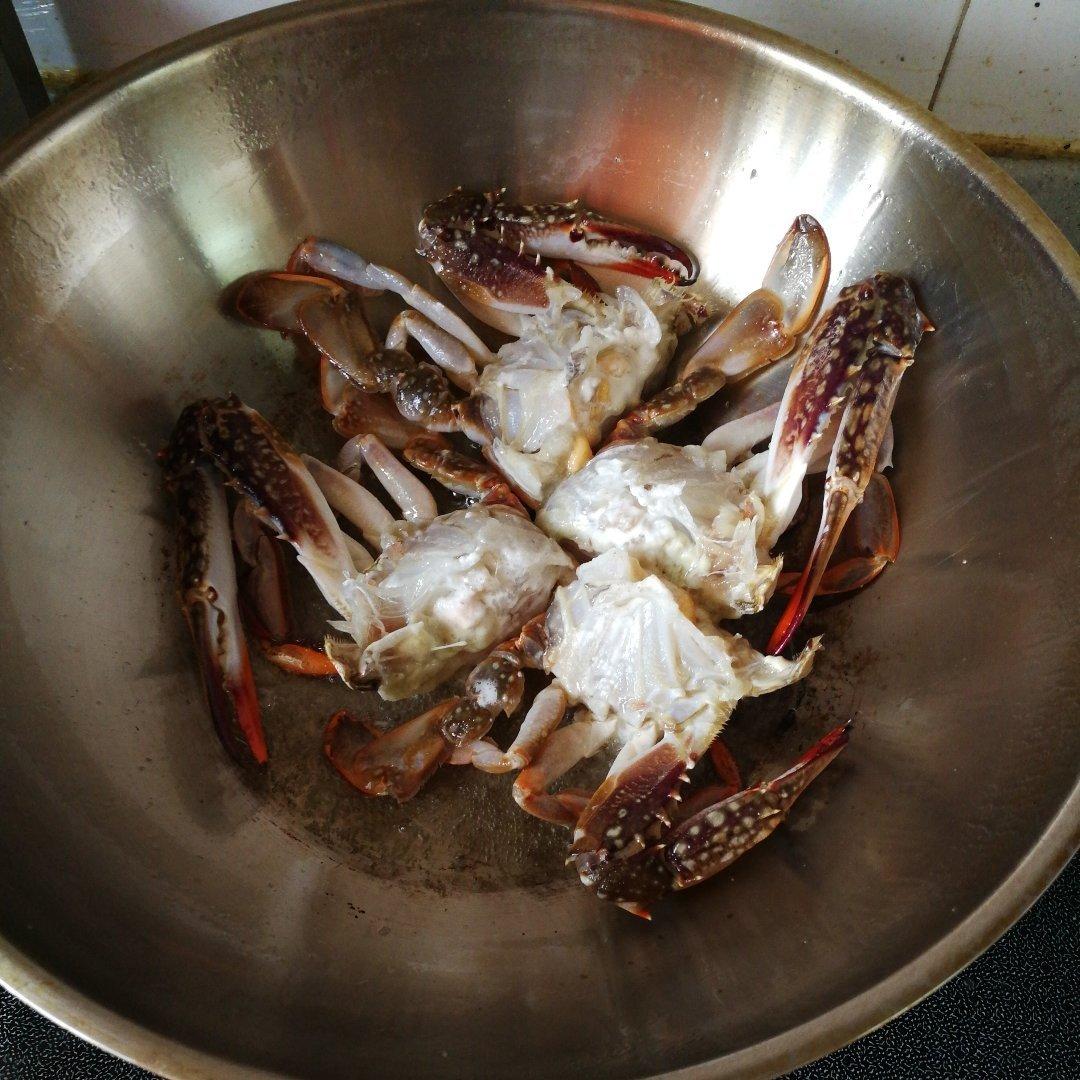 梭子蟹炒年糕