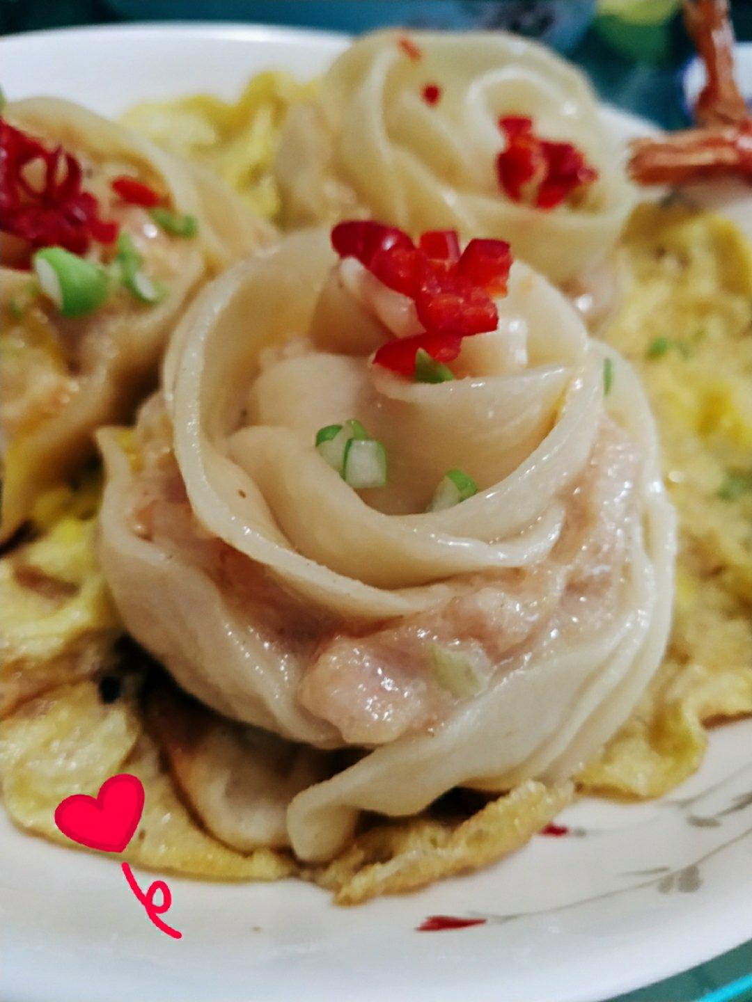 玫瑰花饺子