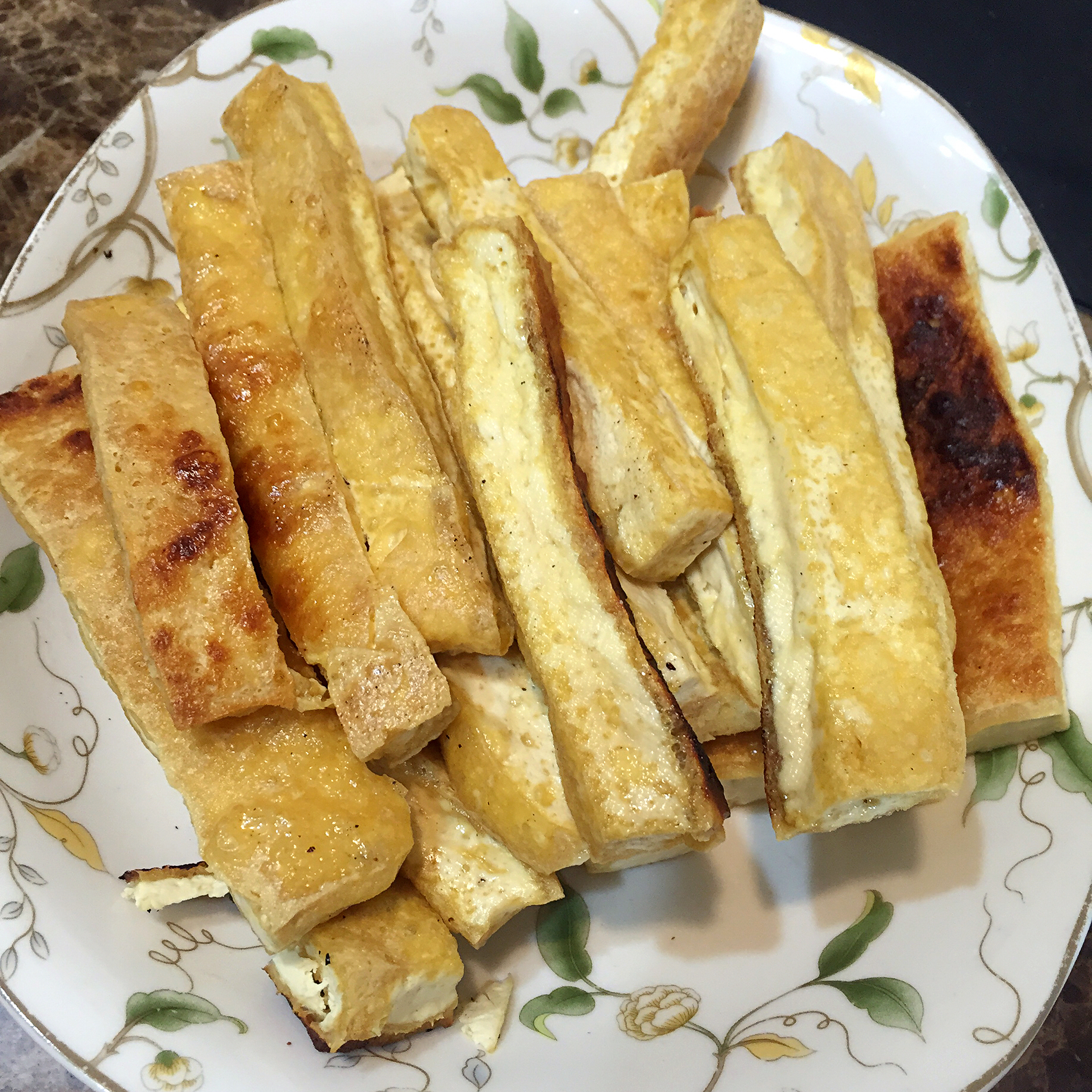 香煎石屏豆腐