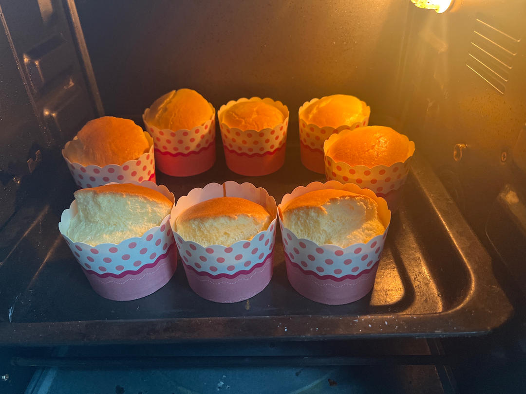 纸杯蛋糕 8寸戚风蛋糕的量