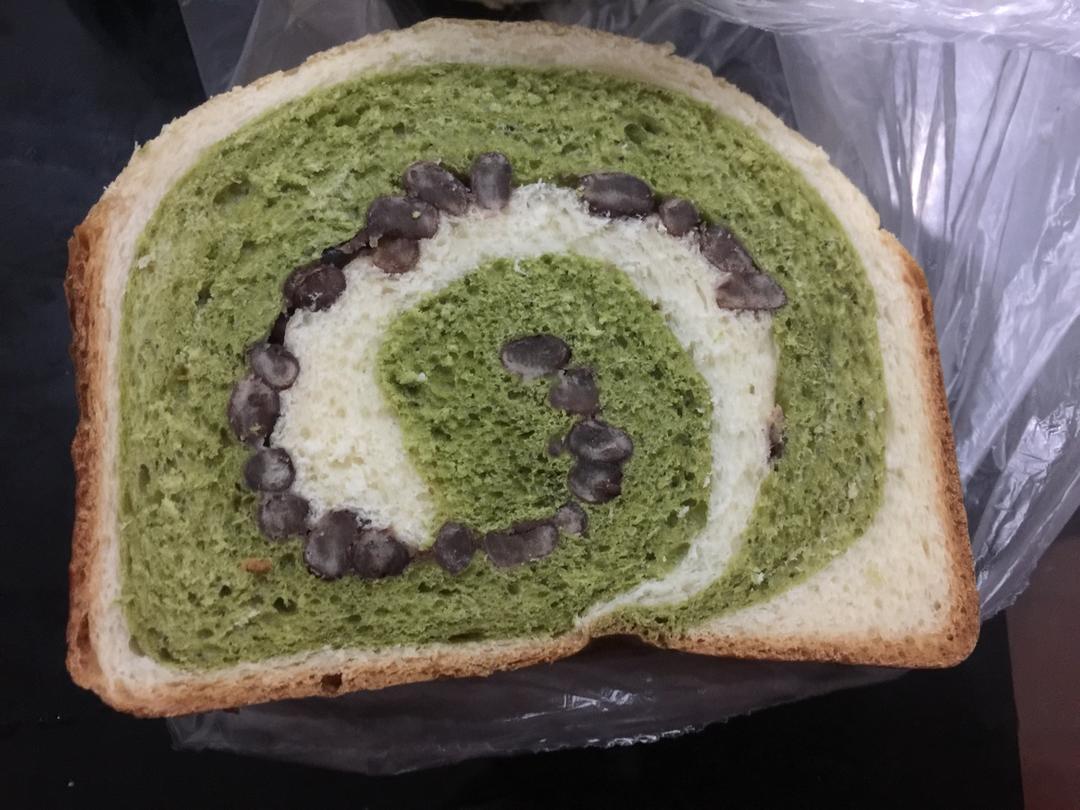 抹茶蜜豆吐司