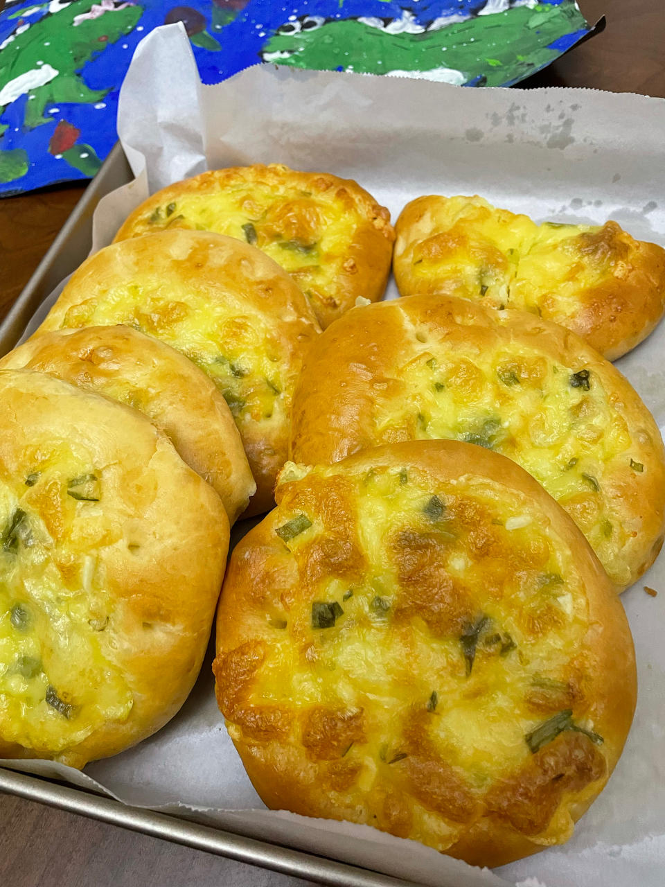 100款造型[2]香晕了！！你一定会爱上的！【葱蒜芝士面包】