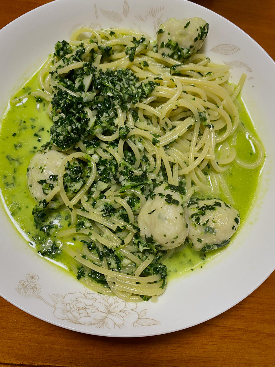 健康低卡吃意面——菠菜意大利面