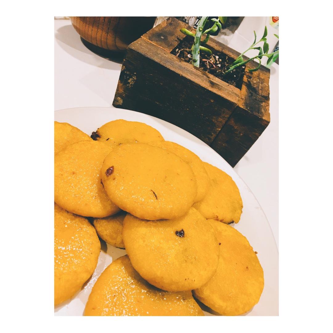 豆沙南瓜糯米饼(外酥里嫩)