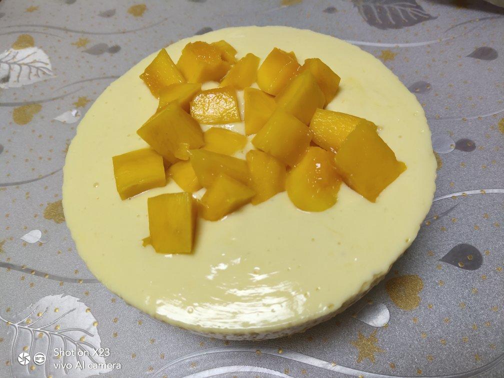 芒果酸奶慕斯蛋糕‼️免打发免烤箱无淡奶油