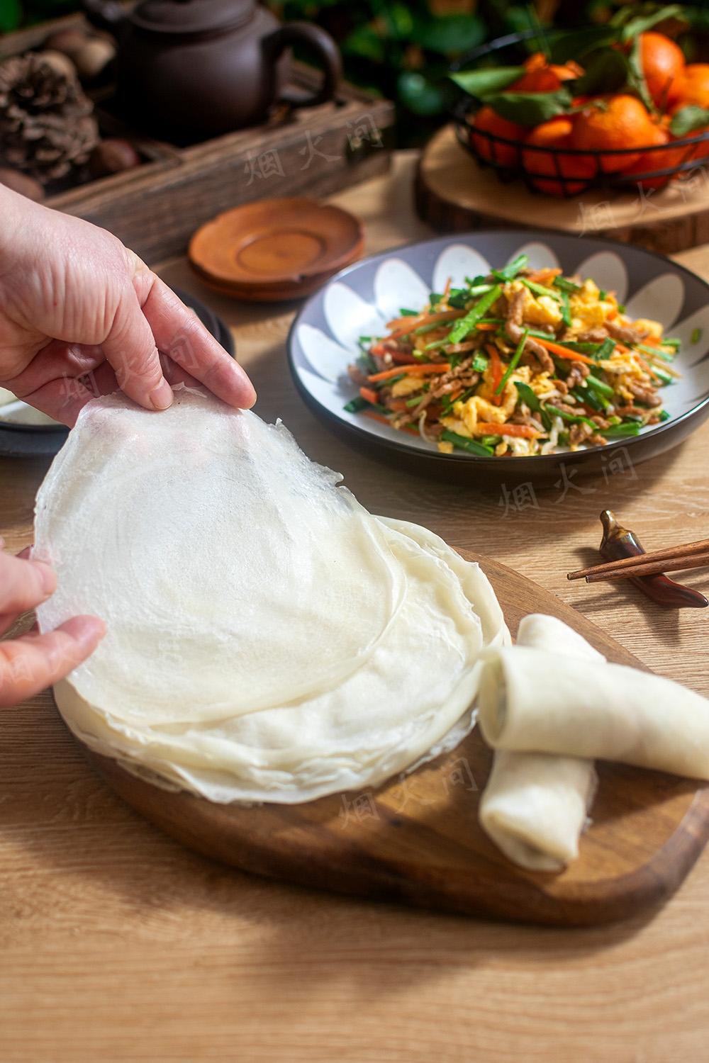 立春必吃！零失败春卷皮，手不沾面太绝了