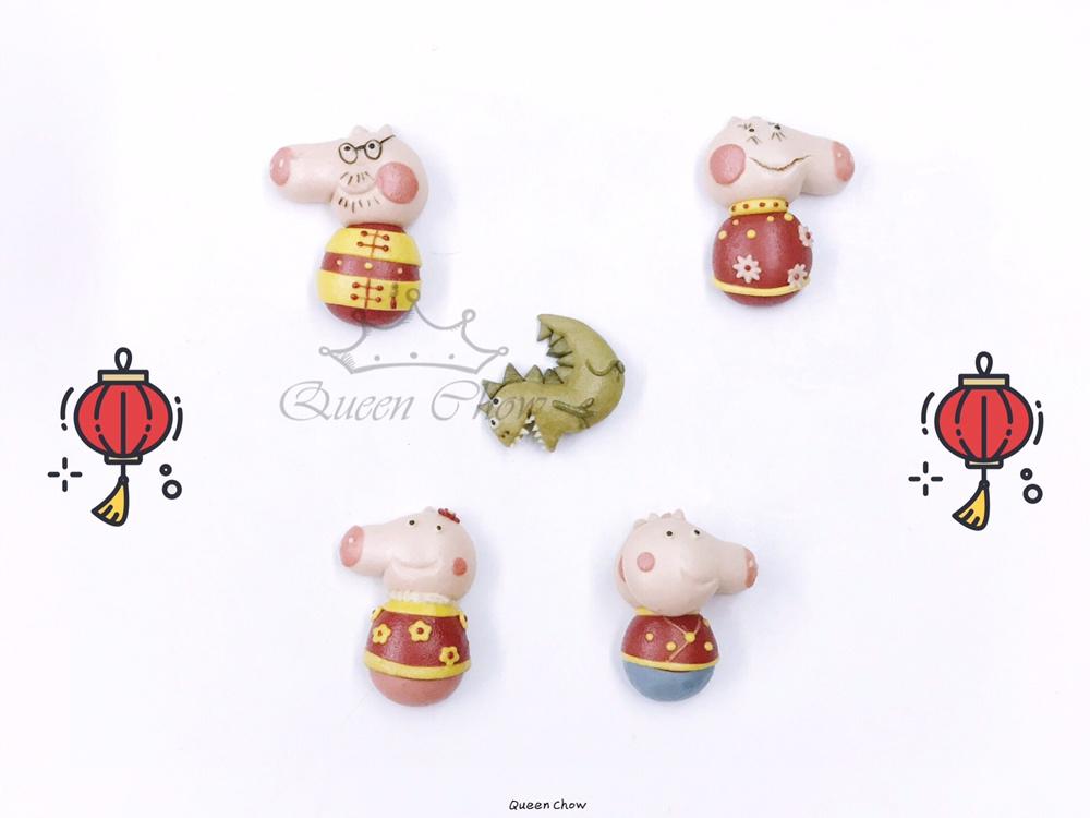 【卡通馒头&卡通包】佩奇一家贺新年