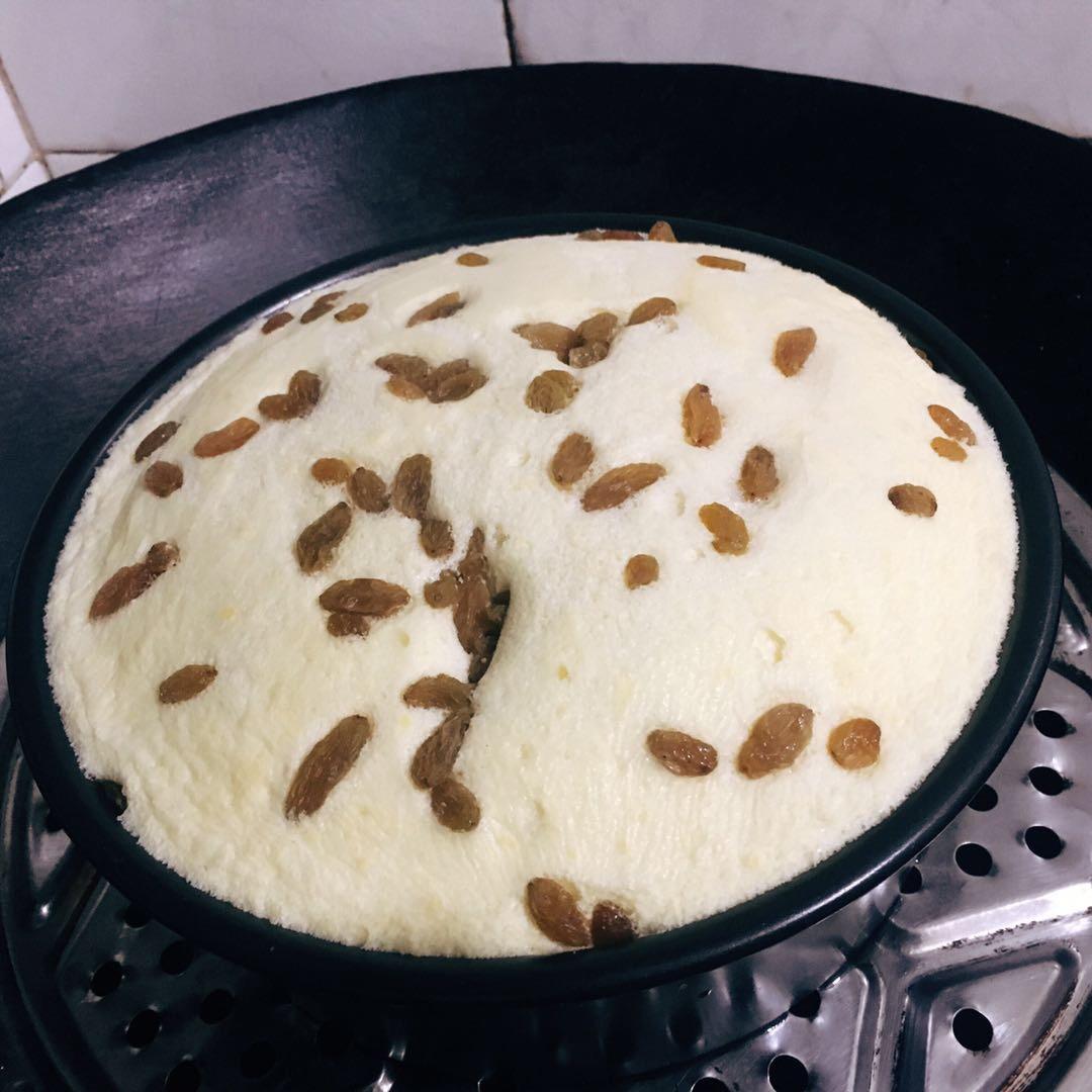 零失败戚风蒸蛋糕（8寸）可做蛋糕胚（另附红丝绒蒸蛋糕做法）