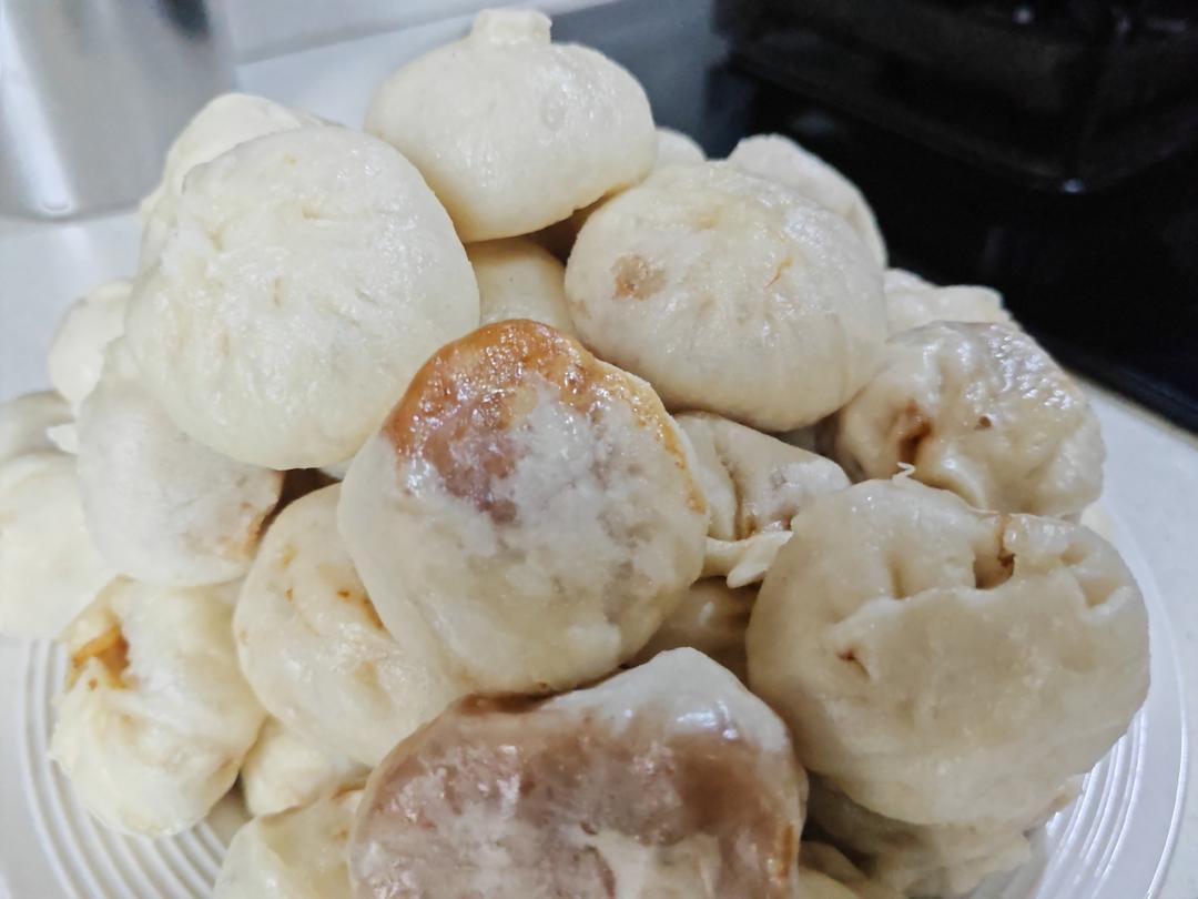 软面透油小笼包成功复刻‼️无需手揉面，香香软软巨好吃，早餐好选择