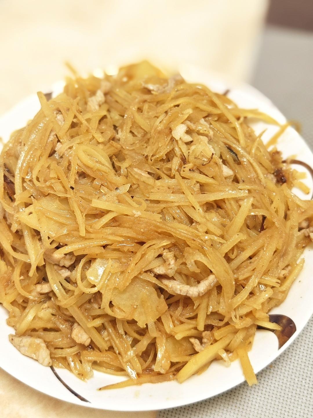 土豆丝炒肉