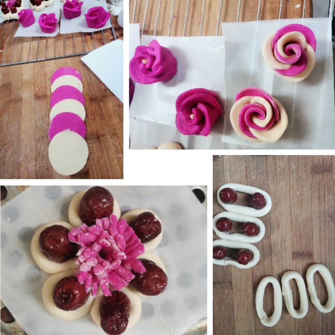 花样面食，红枣馒头【枣花馍】