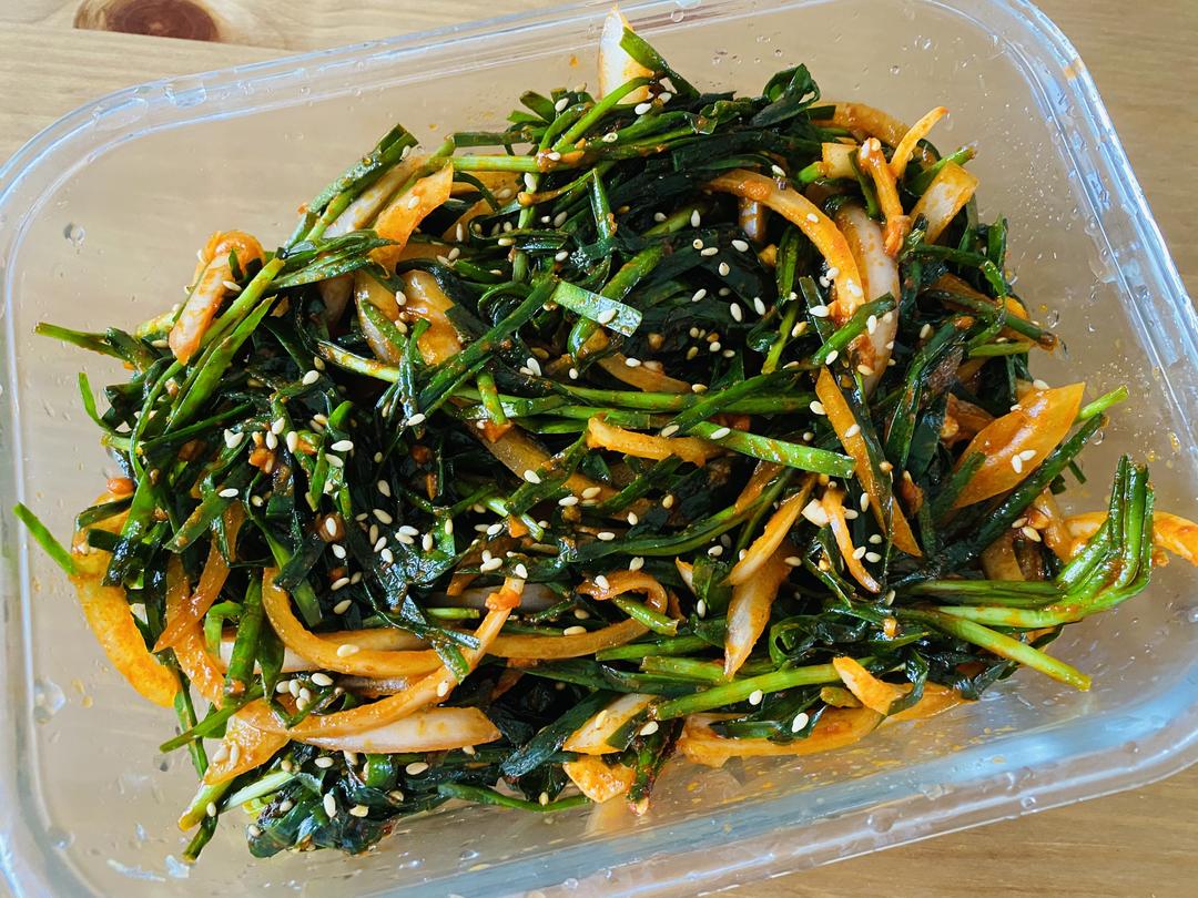 🇰🇷低手也沒問題的韓式涼拌韭菜