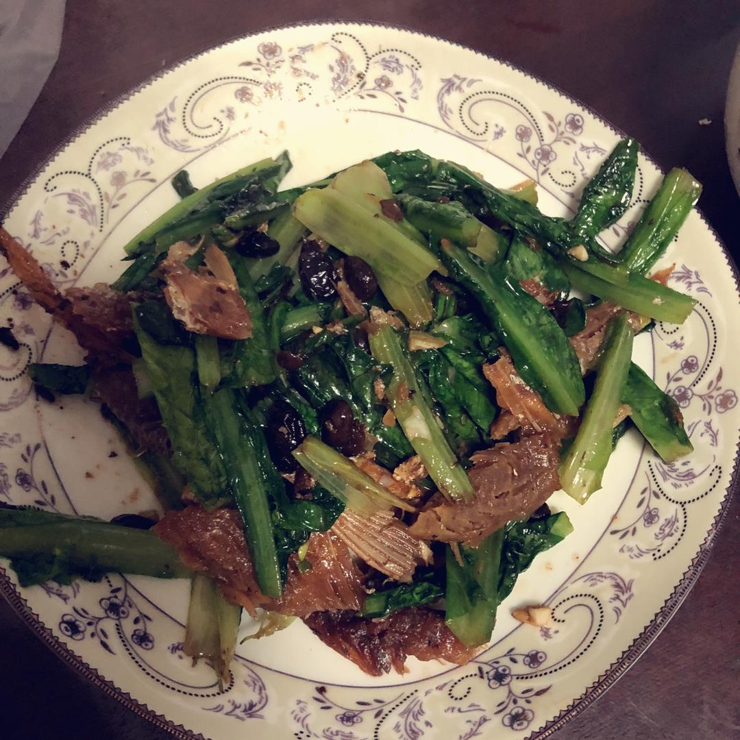 豆豉鲮鱼油麦菜