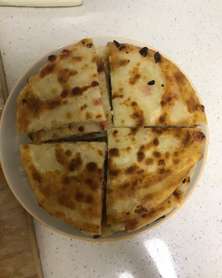 早餐系列之~葱香火腿手撕饼