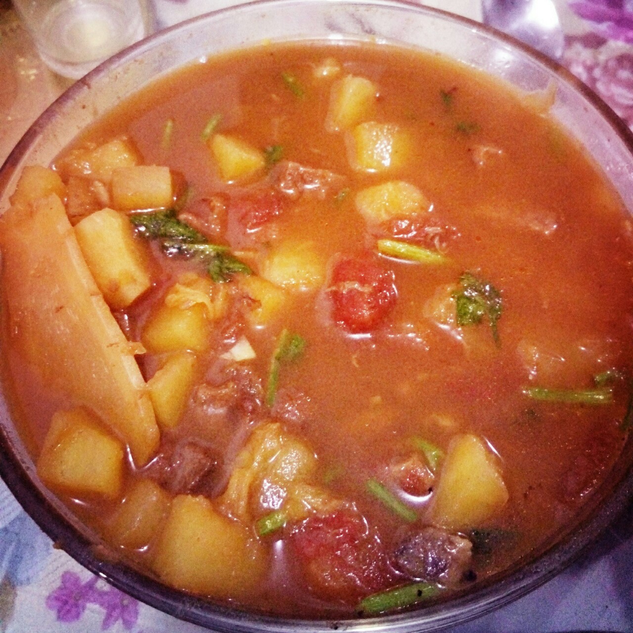 西红柿土豆炖牛肉