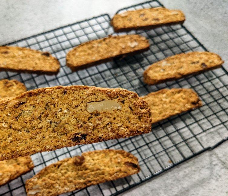 【健康零食】燕麦坚果意式脆饼