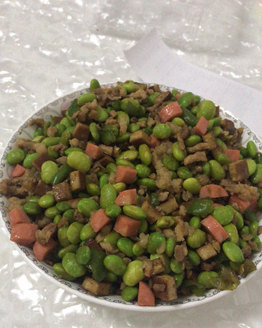 肉末毛豆炒香干