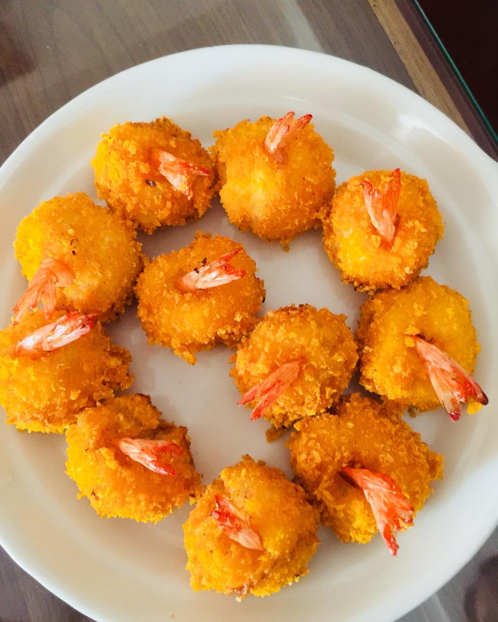 手机用户6813_ld67做的土豆泥凤尾虾球