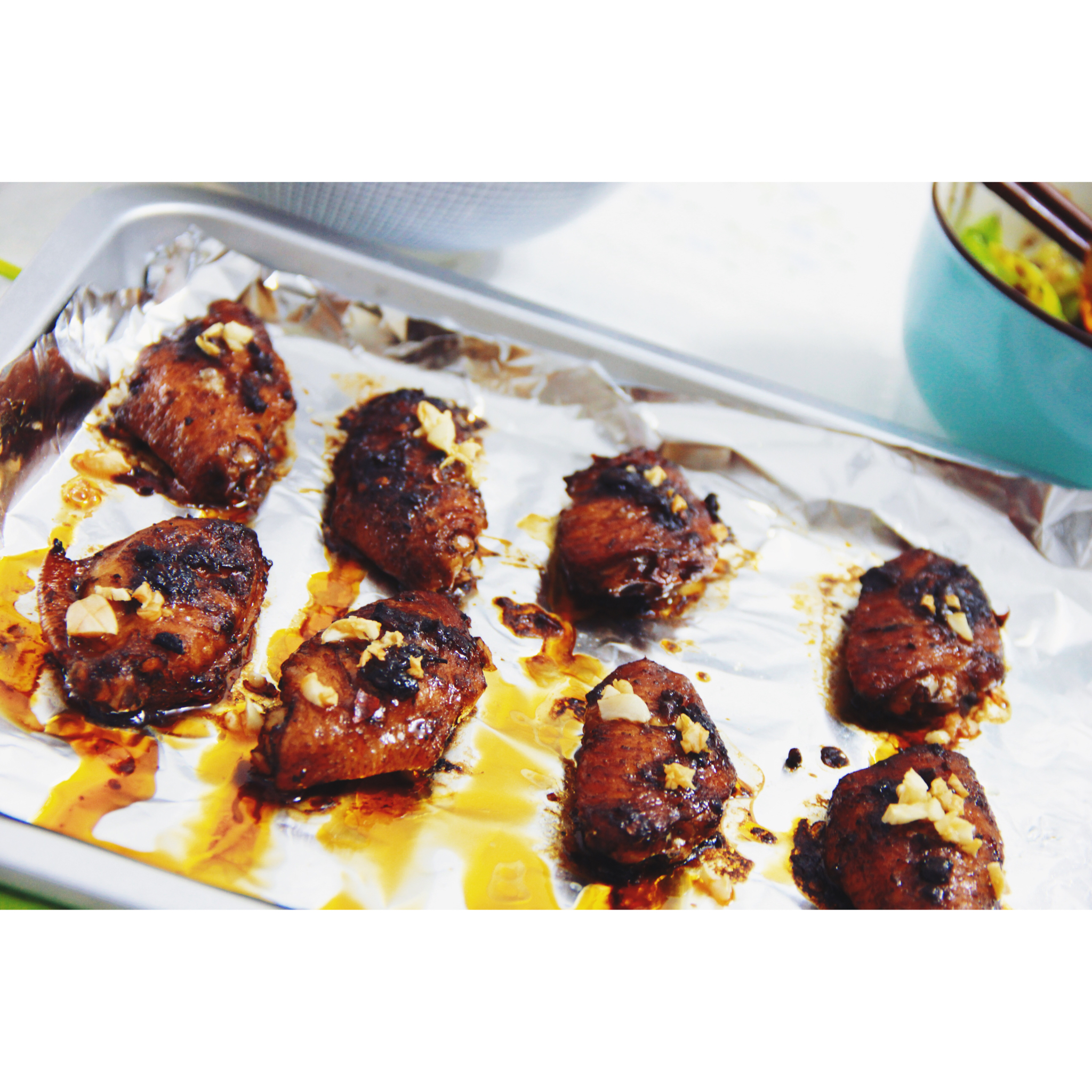 蒜香烤翅--松下NU-JK100W热风蒸烤箱