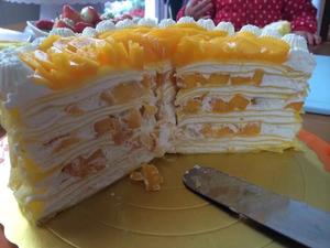 芒果千层蛋糕的做法 步骤11