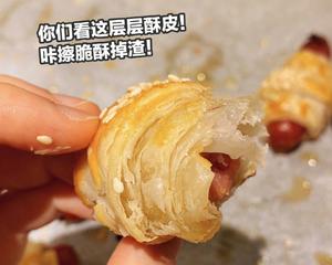 快手小零食香肠酥的做法 步骤6