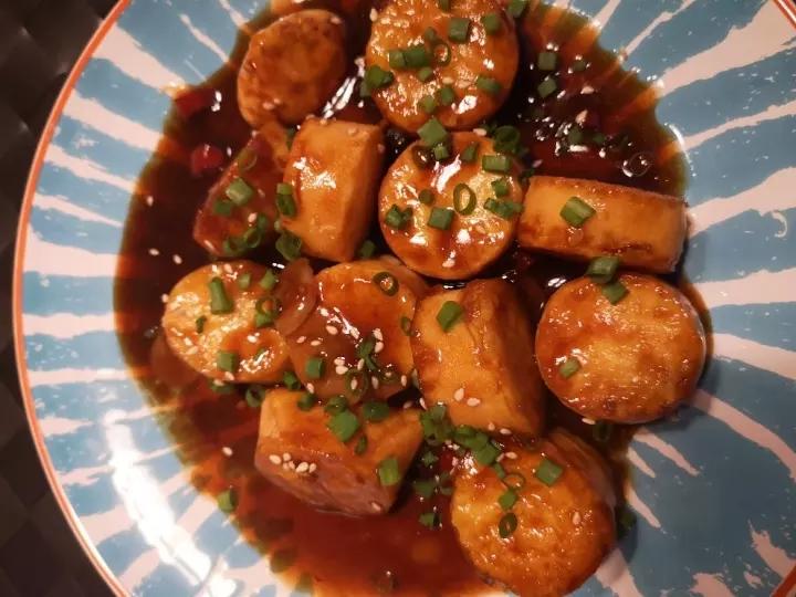 🔥超快手～酱汁日本豆腐，外酥里嫩