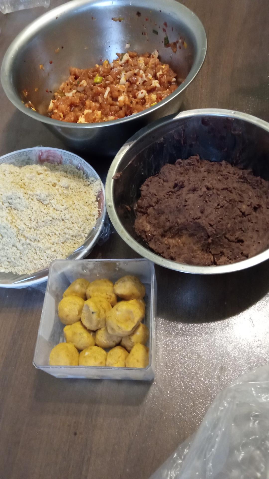 艾草青团(4种馅料)