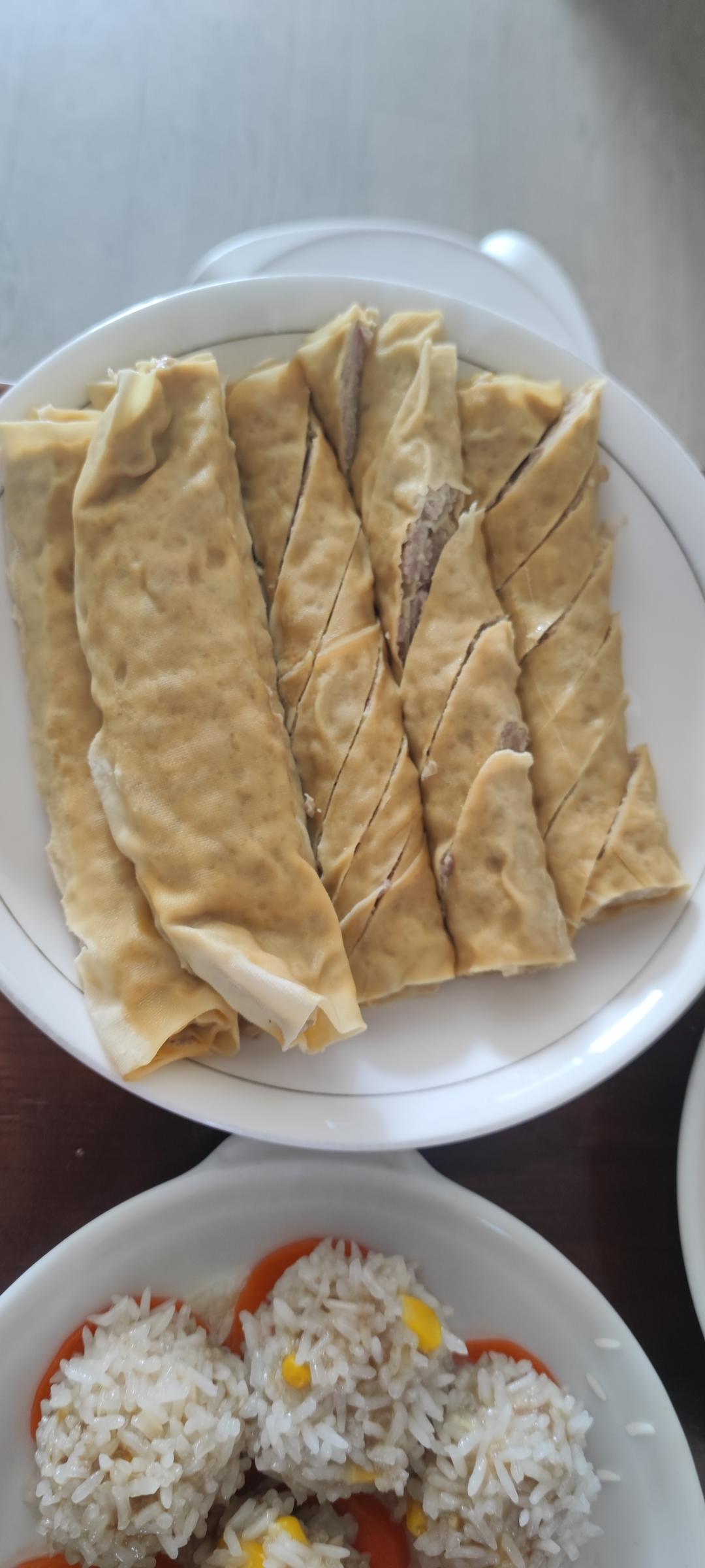 千张豆腐皮猪肉卷