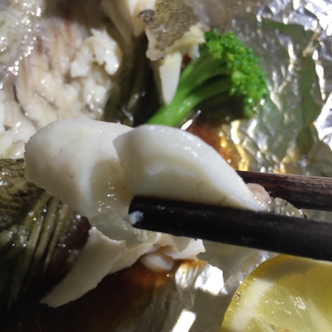 锡纸柠檬烤海鲈