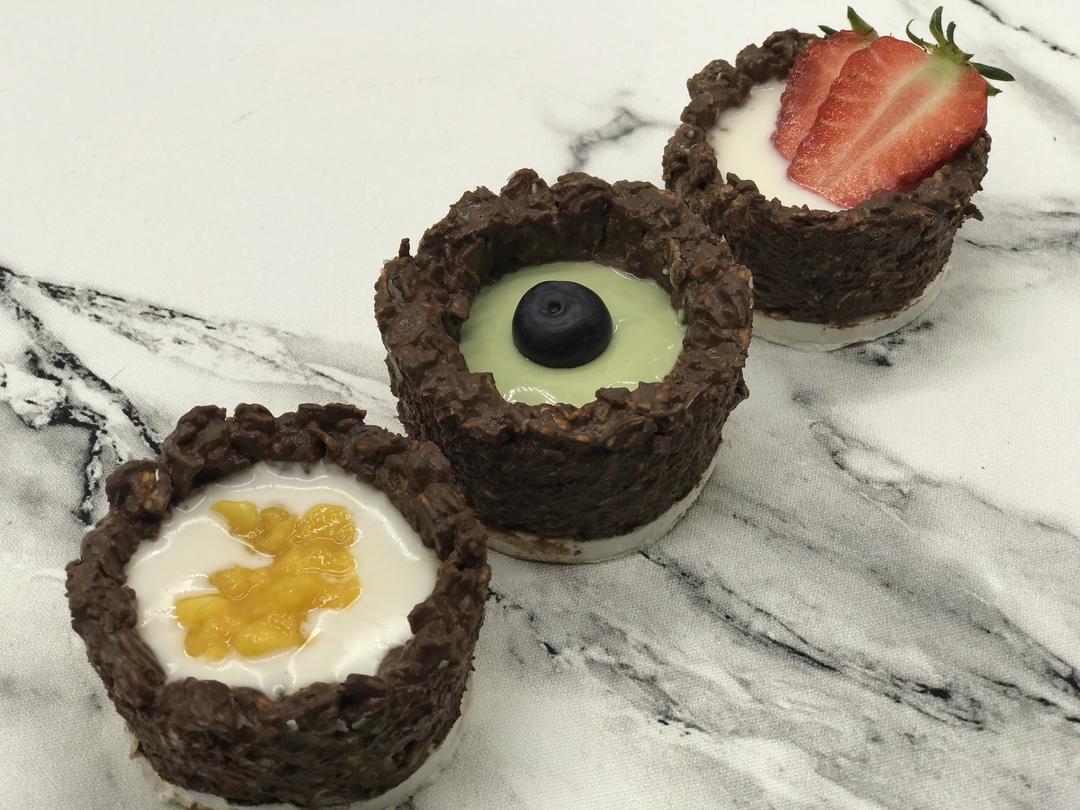 没有烤箱也能做的燕麦牛奶杯