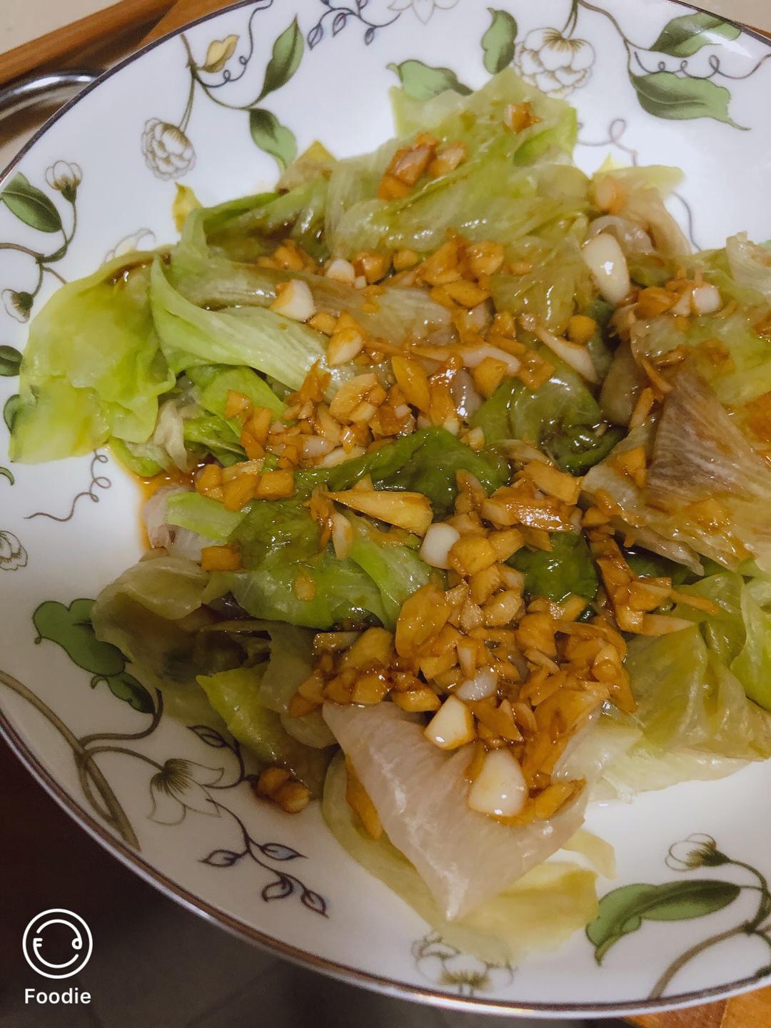 白灼西生菜