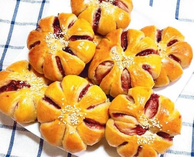 树莓果酱面包的做法