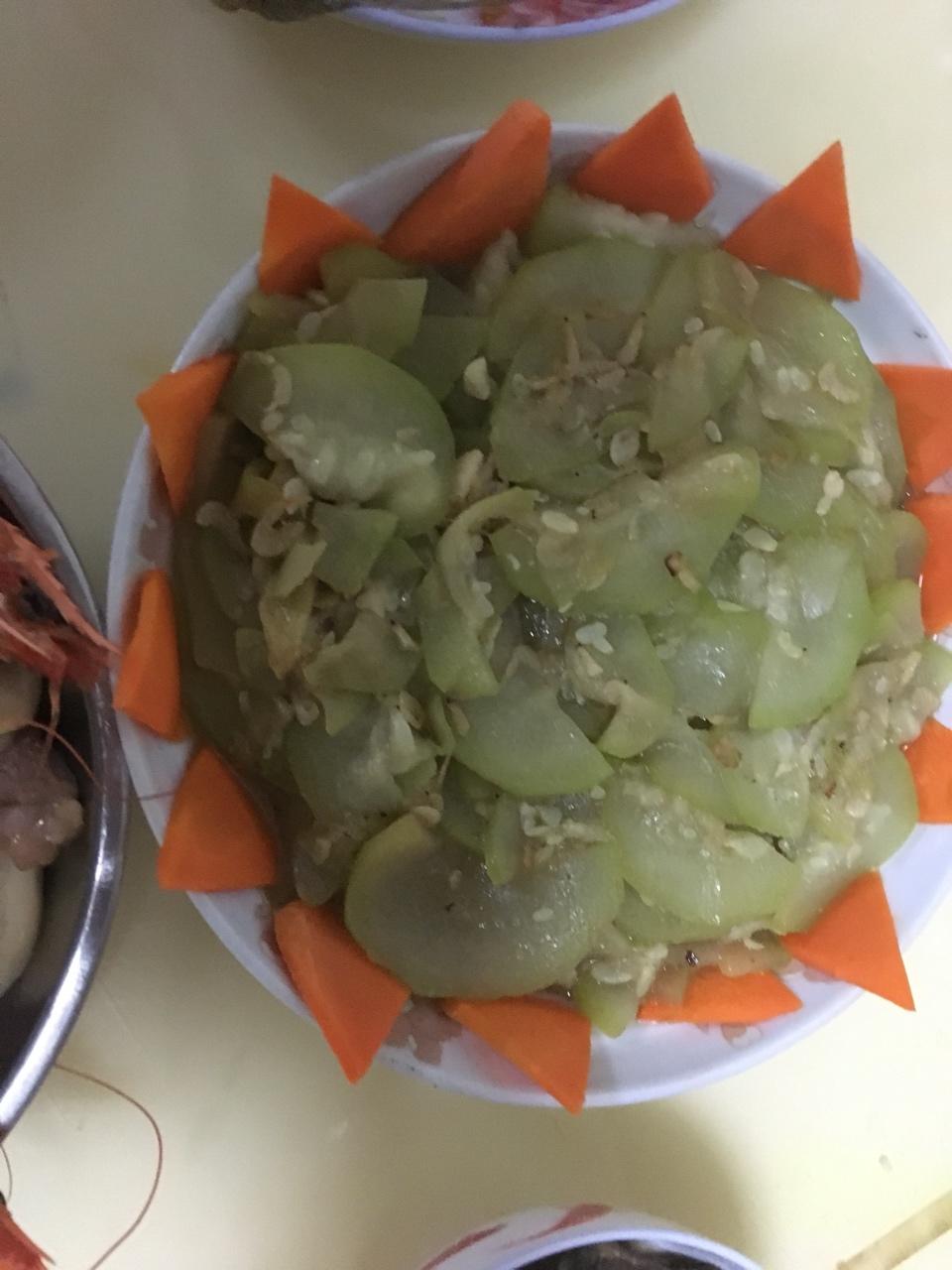 虾米炒蒲瓜