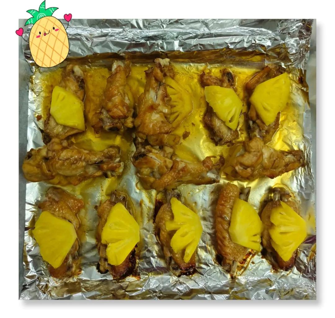 清爽不油腻的菠萝烤鸡翅