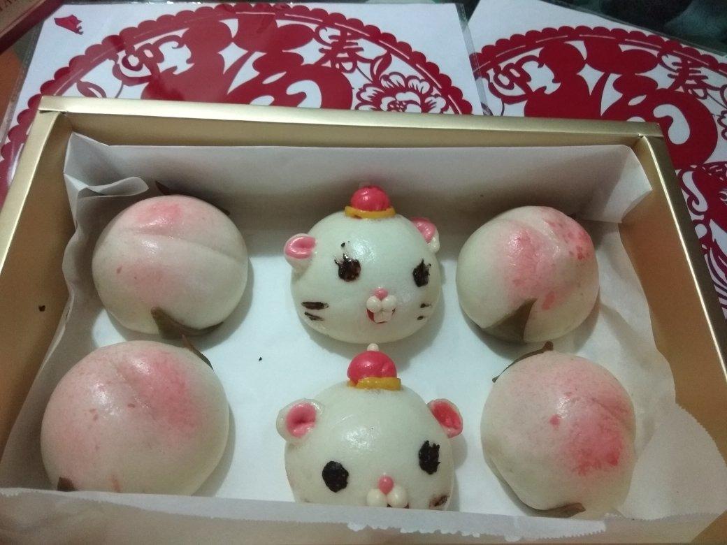 发酵面团-用一根筷子做寿桃包