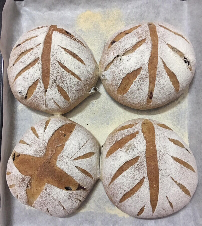 黑麦蔓越莓软欧包